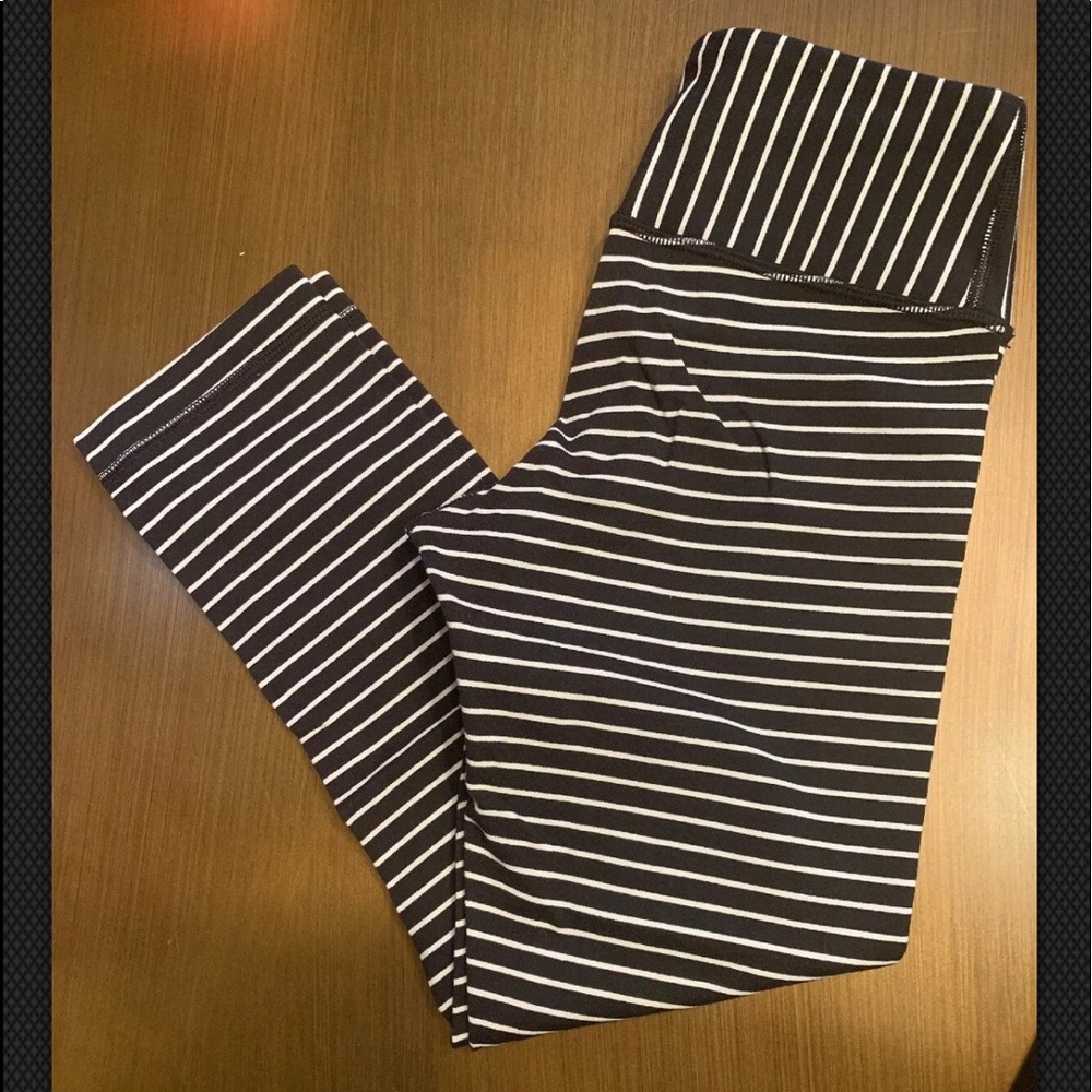 Lululemon Rare Parallel Stripe Wunder Under Crop - image 1